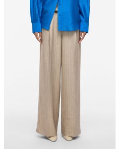 PANTALON À TAILLE MI-HAUTE À JAMBE AMPLE