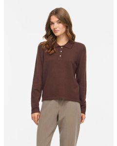 PULL EN MAILLE POLO, CHOCO