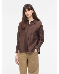 CHEMISIER CHOCO 50 % de TENCEL™ Lyocell.