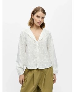 BLOUSE BLANCHE RELIEF