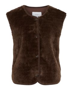 VESTE SANS MANCHES CHOCO