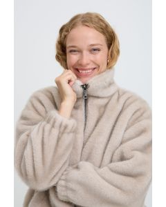 MANTEAU PELUCHE COURT BY
