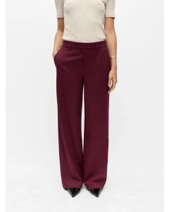 PANTALON LARGE, BORDEAU