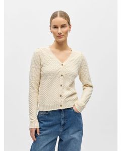 CARDIGAN EN MAILLE ECRU