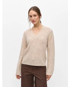 Pull en maille à col en V