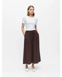 Jupe Taille élastiquée, CHOCO