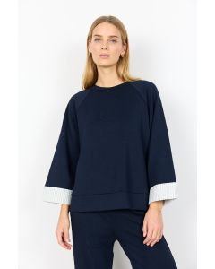 SWEAT MARINE REVERS RAYURES 