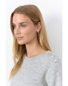 PULL GRIS JOLIS BOUTONS