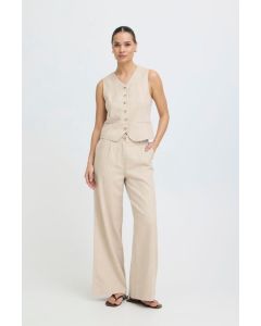 PANTALON - TAILLEUR BOLERO - 33% LIN