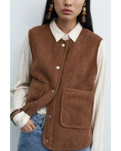VESTE SANS  MANCHE REVERSIBLE