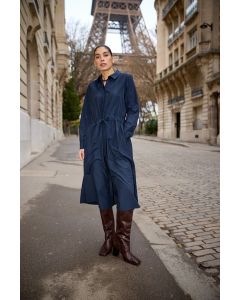 ROBE CHEMISE BLEU MARINE