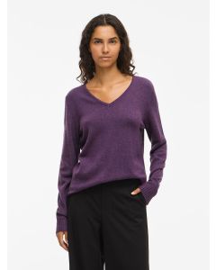 PULL MAILLE, sans laine, VIOLET