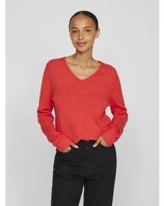 PULL EN MAILLE COL EN V