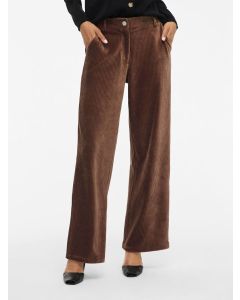 PANTALON LARGE CHOCO VELOUR