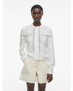 CHEMISE COL MANDARIN, RAFFINEE