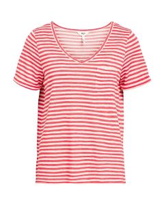 TS RAYURES ROUGE