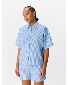 Chemise rayée à manches courtes