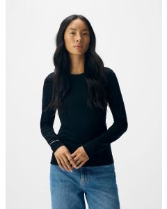 Top seconde peau, 76% TENCEL™ Lyocell, 19% Laine, 5% Élasthanne 