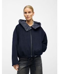 MANTEAU MARINE LAINE