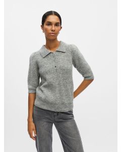 POLO, en maille, 30% Laine, 28% Nylon recyclé, 20% Alpaga, 18% Acrylique, 4% Élasthanne 