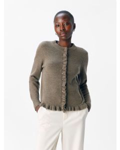 CARDIGAN, à volants
