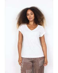 TTE SHIRT BLANC EN V