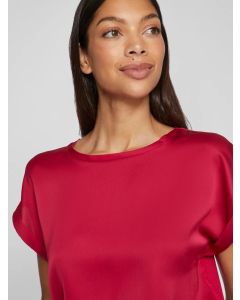 TOP SATIN cerise