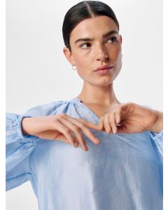 TOP BLEU CIEL 83% Lyocell TENCEL™, 17% Polyamide