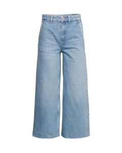 Jean de style jupe-culotte à taille haute 
