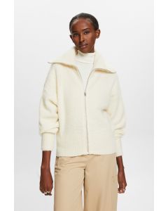 CARDIGAN ZIPEE ECRU