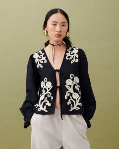 BLOUSE BRODERIE NOEUDS
