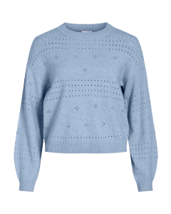 PULL BLEU CIEL AJOURE
